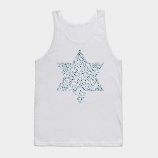 Israel Independence Day holiday flat design icon star of david shape Tank Top